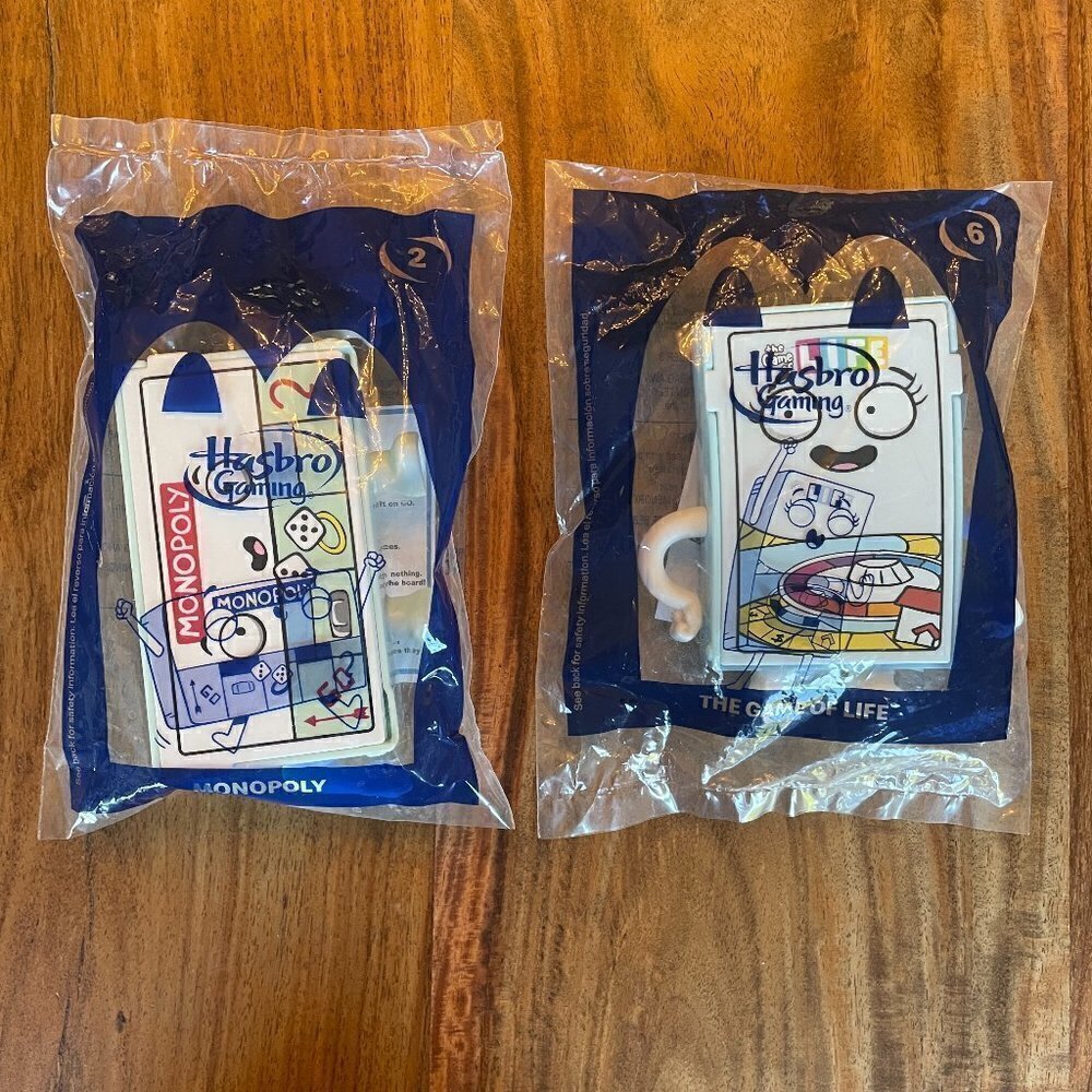 McDonald's Hasbro Gaming Toys Monopoly & Life